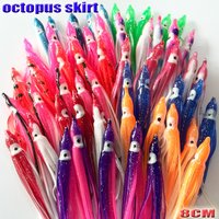2025new fishing sotf octopus skirts fishing accessories octopus lures 17kinds you choose each kind 20pcs/lot length is 8CM