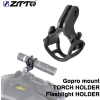 ZTTO Bicycle Light TORCH Holder Flashlight Bracket Road Bike MTB bicycle parts adjusteable for Gopro mount