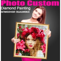 HOMFUN 5D bricolage PHOTO personnalisé diamant peinture photo de strass diamant broderie 3D point de croix maison mariage décoration ZX
