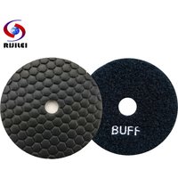 RIJILEI 10 Pcs/Lot 4 Inch Dry Polishing Pad 100 MM Stone Polishing Pads BUFF For Granite Marble Concrete Floor