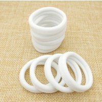 50 PCs/lot White Hair Bands For Girls Women Rope Ponytail Holders Scrunchy Headband Rubber Band Hair Accessories