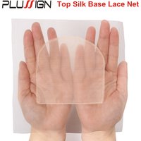 3 Pcs/Lot Top Silk Base Net For Lace Wig Base Cap 4x4 13x4 Inch Frontal Closure Base Wig Netting Lace Material Made In Korea