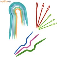 KOKNIT 13pcs Knitting Cable Needles Sewing Needles Long Plastic Knit Stitch Knitting Needles Crochet Hook Craft Knitting Tools