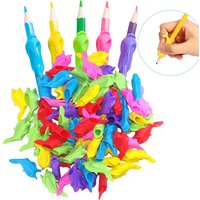 10-30pcs/Set Kids Pencil Grasp Silicone Baby Learning Writing Tool Correction Device Fish Pen Grasp Writing Aid Grip Stationery