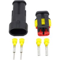 10 Sets 2 Pin 1.5mm Connectors,DJ7021-1.5 Waterproof Electrical Wire Connector Plug, Xenon lamp connector Automobile Connectors