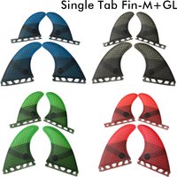 UPSURF FUTURE Quad Fins M+GL Surfboard Fins 4 Fins Set Honeycomb Fiberglass Surf Fins Single Tabs Side Fins Quillhas