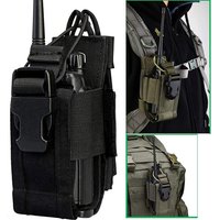 Tactical Molle Radio Pouch Walkie Talkie Holster Nylon Waist Pack Belt Bag Pocket Hunting Accessories