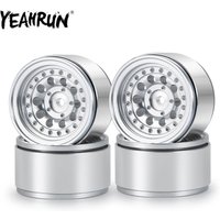 YEAHRUN 4PCS 1.0" Beadlock Wheel Rims Aluminum Alloy Wheel Hubs for 1:24 Axial SCX24 90081 RC Crawler Car Parts