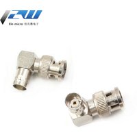 RF Coaxial Cable Adapter L-shaped BNC Male to Female 90 Degree Right Angle Connector