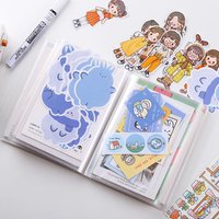 Yoofun A6 40sheets Clear Album Photo Pictures Stickers Cards Material Paper Collection Storage Book Transparent Pocket Album