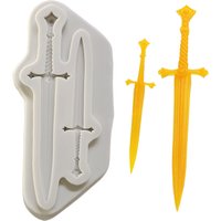 Cute Sword Silicone Resin Mold DIY Pastry Cake Fondant Mould Dessert Chocolate Lace Decoration Supplies Kitchen Bake Tool M2850