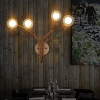 Vintage wall light Restaurant Cafe Bar Clothing Store resin lamp G4 LED Tree Branch Lamp Nordic glass ball decorative wall light