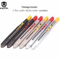 WUTA Utility Sharp Craft Knife Leather Cutting Knife Paper Carver Shaperner Tools Blade No Shaking 30 Degree Retractable Blades