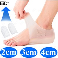 EiD 2cm 3cm 4cm Silicone Invisible Height Increase Insole Height Lift Taller 2in1 Soft Sock Shoes Pad for Men Women dropshipping