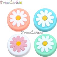 4pcs Daisy Flower Thumb Grip For Nintend Switch Controller Grips Thumb Stick Cover Joystick Caps For Switch Joycon Controller