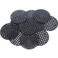 100PCS Flower Pot Hole Mesh Pad Round Bonsai Planter Bottom Grid Mat Drainage Netting Plant Ventilation Trays Garden Supplies