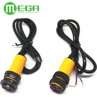 Smart Car Robot E18-D80NK Infrared Obstacle Avoidance Photoelectric Sensor Proximity Switch 3-80cm Detection Range Adjustable