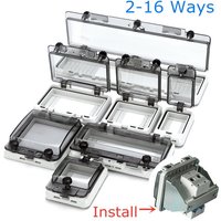 Transparent IP67 Wasserdichte Schutz Fenster Abdeckung Circuit Breaker Schalter Box Schutz Elektrische Junction Box Panel Abdeckung