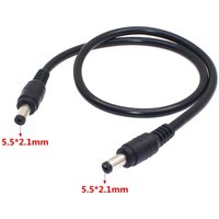 18AWG DC Power Plug 5.5 x 2.1mm Male To 5.5 x 2.1mm Male CCTV Adapter Connector Cable 12V 10A Power Extension Cords 0.5m/1.5m