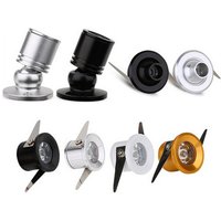 Mini Spot lumineux Led pour armoire, 1W, 3W, 110/220v, 12v DC, pour spectacle de bijoux, avec pilote Led, plafonnier 4000K