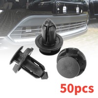 50pcs 9mm Clips Auto Bumper Fender Buckle Mudflap Splash Guard Rivet Push Clips Retainer for Mitsubishi Endeavor Outlander