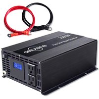 2000W Peak Pure Sine Wave Solar Inverter Power 1000W 12V/24V/36V/48V DC to 120V/220V/230V/240V AC Voltage Converter LCD Display