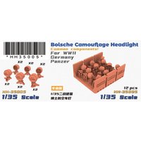 Heavy Hobby HH-35005 1/35 Bolsche Camouflage Headlight Common Components for Germany Panzer