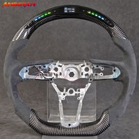 Steering Wheel for Mazda 3 Axela LED and Carbon Fiber Italy Suede Real Leather Sports Car Wheel