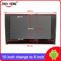 2 din auto radio Fascia 10 inch Frame switch to 9 inch 2 Din Car Radio Fascia auto audio Dash Kit Installation Frame Trim Bezel