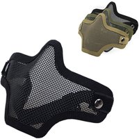 Airsoft Half Face Mask Tactical Metal Mesh Skull Protective Army Wargame Hunting Accessories Paintball Masks CS Shooting Masks