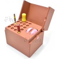 Dental Disinfection Endo Files 20holes Random Color Holder Box Autoclave Sterilizer Case Burs For Oral Care Tools