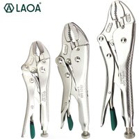 LAOA 5 /7 /10 inch Locking Pliers Round Nose Welding Tool Straight Jaw Lock Mole Plier Vice Grips Pliers Set