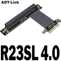 High-Speed GEN 4.0 PCI-E X4 Extension Cable 16x 4x PCIe Transfer Line Steerable 1U Customized Length for Stable Data Transfer