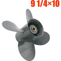 9 1/4X10 Propeller for Honda Outboard 8HP 9.9HP 15HP BF8D/BF9.9D/BF9.9/BF15A BF15D/BF20 8 Splines 4 Blade 58134-ZV4-010AH