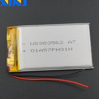 3.7V 850 mAh Polymer Li Lithium Battery Lipo 383562 For GPS MP4 Camera Driving Recorder LED Light DashCam Bluetooth Speaker