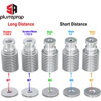 V6 Cooling Tube All Metal J-head Hotend Block Head extruder for 1.75mm 3.0mm Long or Short Distance 3D Printer Part Wholesale
