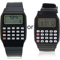 New Fad Children Silicone Date Multi-Purpose Kids Electronic Calculator Wrist Watch MAR2