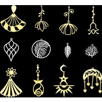 10pcs/lot 316 Stainless Steel Sunflower Lotus Charm Pendant for necklaces Wholesale Flower tassels Charms for DIY Jewelry Make