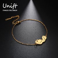 Unift Stainless Steel Dad Mom Kids Bracelets Pregnant Women Pendant Chain Bracelet Hand Fashion Family Jewelry Mother's Day Gift