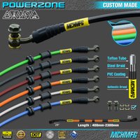 Motorcycle Dirt Bike Braided Steel Hydraulic Reinforce Brake Iine Clutch Oil Hose Tube 450 To 2300mm 28-28degree Fit Racing MX