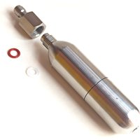 Stainless Steel Rechargeable Capsules CO2 Cartridge Inflatable Kit Charging Hose Quick Coupler Pagoda Connector 8MM Male Pulg