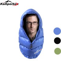 Kamperbox Winter Hat for Men Down Balacava Hiking Beanie for Ultralight Sleeping Bag Men's Winter Hat