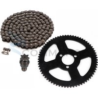 25H Chain 144 Links Sprocket Shaft 25H 68T Teeth Rear Sprocket for Electric Tricycle Pocket Bike ATV Quad Mini Moto Accessories