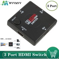 HDMI Switch 3 In 1 Out HDMI Switcher 3 Port Hub Box Auto Switch 3x1 1080p HD 3 in 1 out HDMI Splitter HUB for HDTV XBOX360 PS3