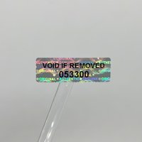 Hologram Warranty Void Sticker, Tamper Proof Sealing Label, Serial Number Logo Can Be Customized, 1000pcs 30mmx10mm