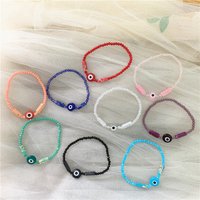 Turkish Blue Crystal Evil Eye Bracelets For Women Handmade Glass Beads Chains Lucky Jewelry Accessories Fashion Couple Bangle