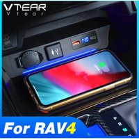 Accessories For Toyota Rav4 xa50 2020-2025 Car Wireless Charger 15W Fast Charging Phone Holder Pad Car Modification Product