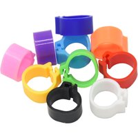 100 Pcs Birds Feet Rings Inner Diameter 10mm Width 7mm Plastic Clip Ring Pigeon Dove Quail Foot Ring Farm Animal Carrier