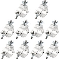 10 Stück Aluminiumlegierung Bühnenbeleuchtung Klemmaufhänger Haken Halterung Moving Heads Heavy Duty Haken Theaterbeleuchtungsset 48–51 mm 100 kg