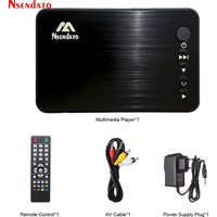Mini lecteur multimédia Full HD, lecture automatique, 1080P, USB, lecteur multimédia externe pour disque dur, sortie SD U Disk HD VGA AV, pour MKV RMVB